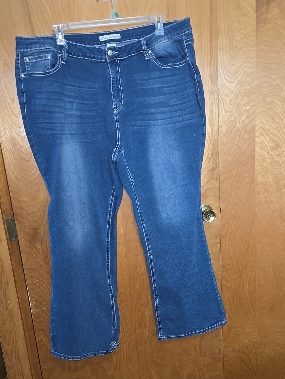 Love Indigo Dark Blue Bootcut Jeans